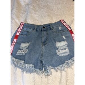 HOMME‎ + FEMME Jean Shorts Men's  Size 30, 8-10 W Streetwear Cotton Los Angeles